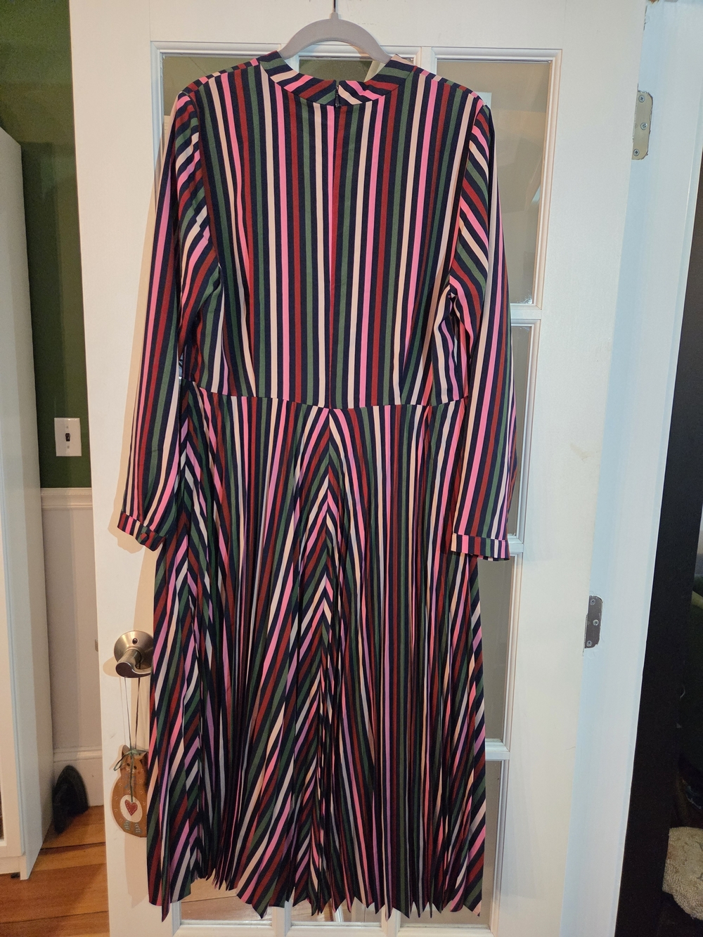 Boden Multicolor Vertical Stripe Midi Dress like new - Picture 3 of 7